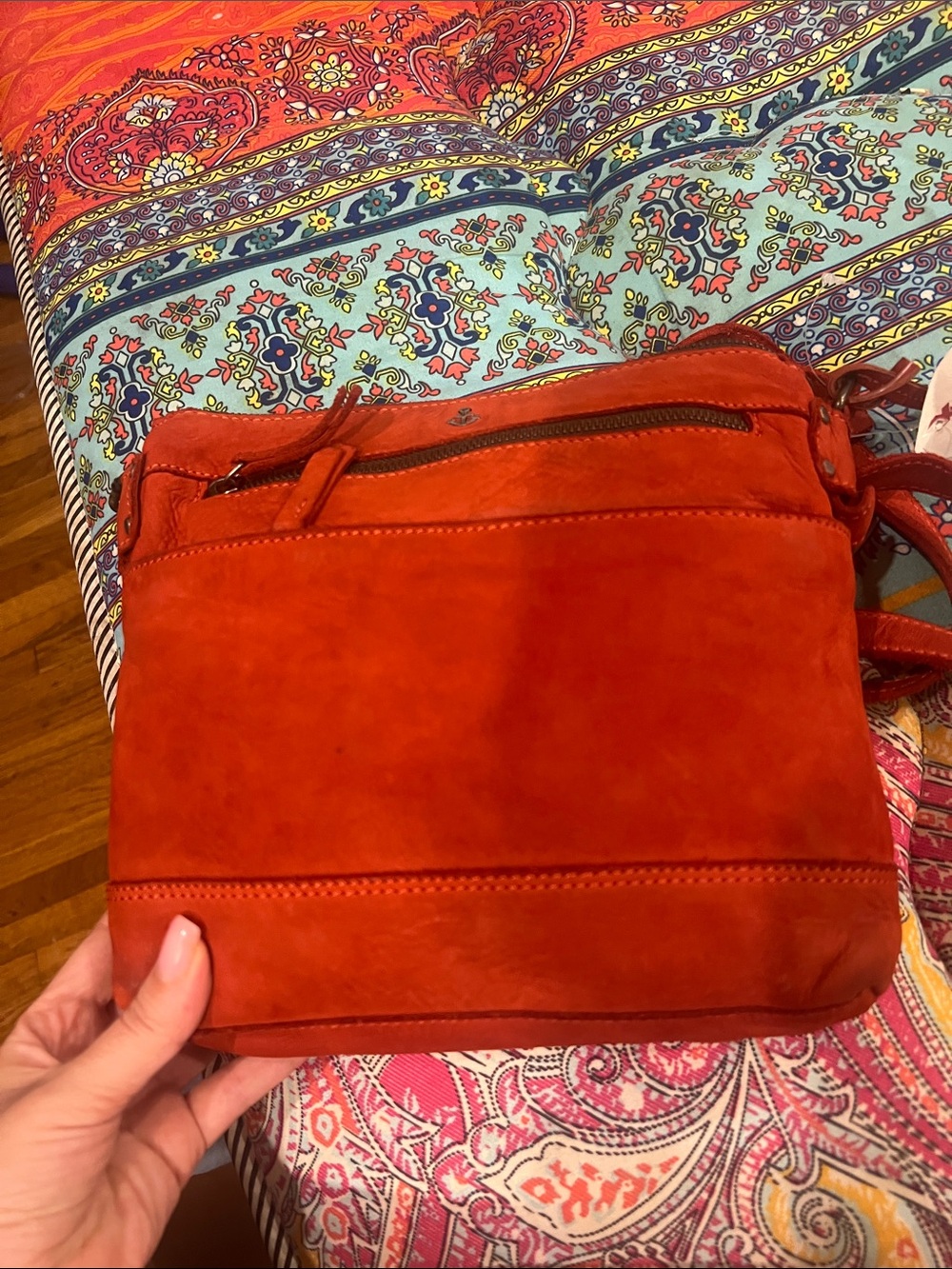 Harbor 2nd Rust sueded leather crossbody NWT - Picture 3 of 3